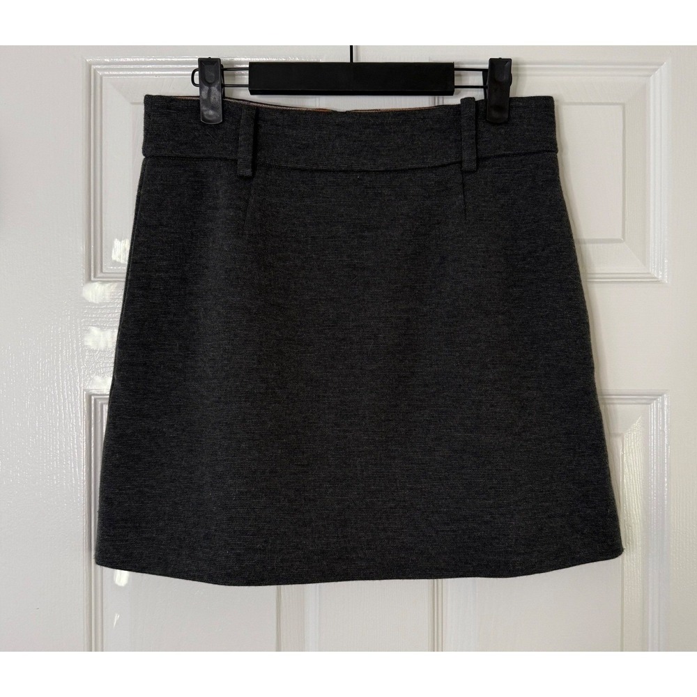 Missoni Knit A-Line‎ Skirt Charcoal Gray Made in Italy Small